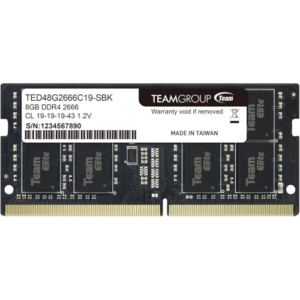 MEMORIA RAM DDR4 PER NOTEBOOK TEAM GROUP ELITE 8GB PC2666 TED48G2666C19S01