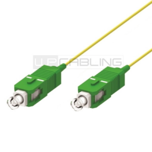 CAVO BRETELLA FIBRA OTTICA MONOMODALE SIMPLEX, 9/125 CONNETTORI: SC/APC-SC/APC 3 METRI COLORE GIALLO WP CABLING WPC-FP0-S9SCASCA-030