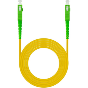 EWENT CAVO/PROLUNGA IN FIBRA OTTICA, CAVO IN FIBRA OTTICA GIARRETTIERA SIMPLEX MONOMODALE SC-APC A SC-APC, 9/125, G.657A2, LSZH, PRESTAZIONI OTTIMALI, PERDITA ALTAMENTE AFFIDABILE, GIALLO, 5 METRI