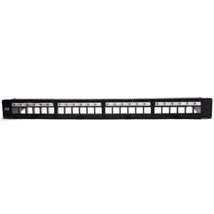 PATCH PANEL 19" UTP MODULARE VUOTO PER 24 PRESE KEYSTONE 1U WP CABLING WPC-PAN-BUP24