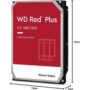 WD RED PLUS WD80EFPX 8TB 8000GB NAS HARD DISK INTERNO 3,5" - 5640 RPM, SATA 6GB/S, CMR, CACHE DA 128MB