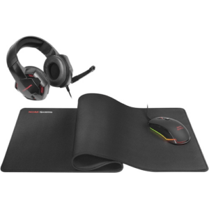 MARS GAMING MCPPRO, PACK PRO MOUSE 9800 DPI, AURICOLARE 7.1 E MOUSE PAD XL