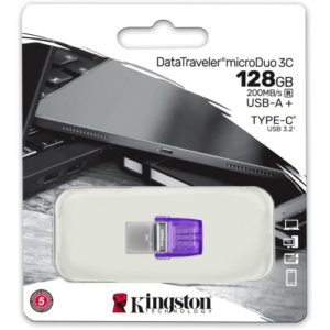 MEMORIA PENDRIVE KINGSTON 128GB DTDUO3CG3/128GB USB GEN 3 TYPE-C E TYPE-A