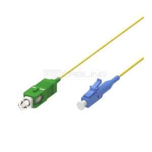 CAVO FIBRA OTTICA MONOMODALE SIMPLEX, 9/125 CONNETTORI: SC/APC-LC/UPC 2 METRI COLORE GIALLO WP CABLING WPC-FP0-S9SCALC-020
