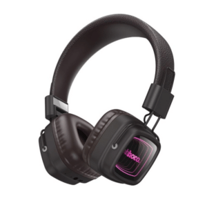 CUFFIE BLUETOOTH WIRELESS HOCO W72 BROWN MARRONI CON LED
