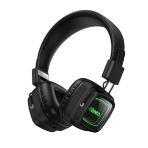 CUFFIE BLUETOOTH WIRELESS HOCO W72 NERE CON LED